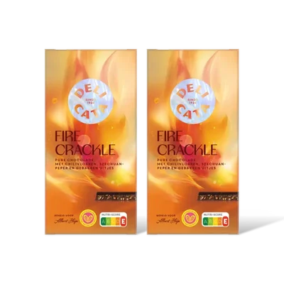 Delicata Reep fire crackle pure chocolade 2-pack