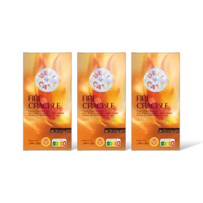 Delicata Reep fire crackle pure chocolade 3-pack