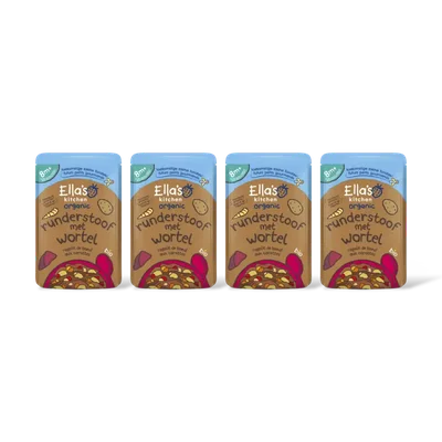 Ella's kitchen Hartverwarmende runderstoof 8m+ bio 4-pk