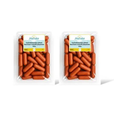 Marhaba Cocktailworstjes pikant 2-pack