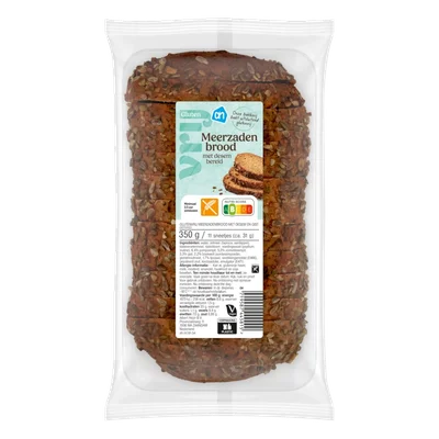AH Glutenvrij Brood donker meerzaden met desem bereid