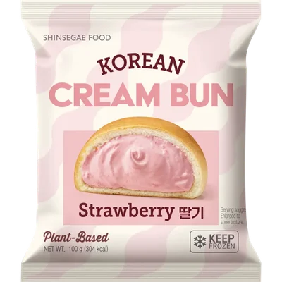 Shinsegae Food Korean cream buns aardbei