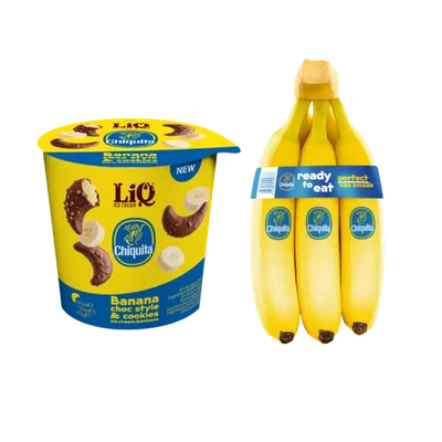 Chiquita banaan snack pakket