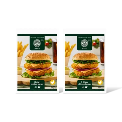 Wahid 4 crispy chicken burger 2-pack