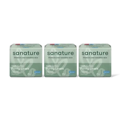 Sanature 100% katoenen normal inlegkruisjes 3-pck