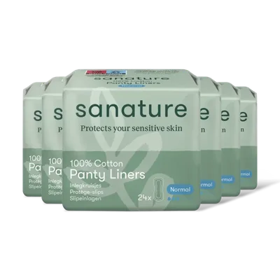 Sanature 100% katoenen normal inlegkruisjes 6-pck