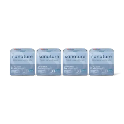 Sanature Katoenen maandverband normaal 4-pack