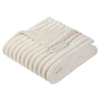 Inventum Luxe teddy elektrisch deken HB186W creme