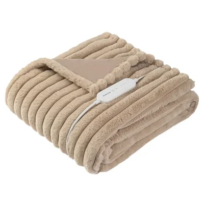 Inventum Luxe teddy elektrisch deken HB186W bruin