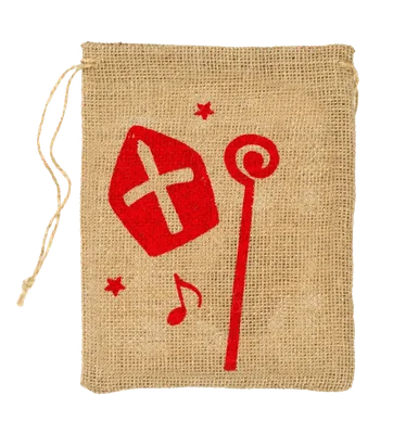 Hoomark Jutezakjes mijter rood