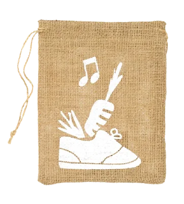 Hoomark Jutezakjes schoen wit