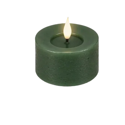 Lumineo Led stompkaars groen 9,5cm