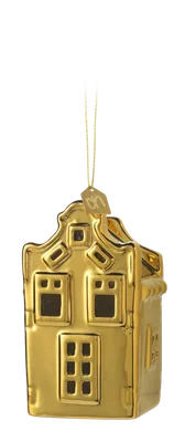 AH Excellent Hanger huisje klokgevel goud