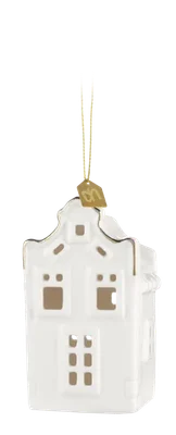 AH Excellent Hanger huisje klokgevel wit goud