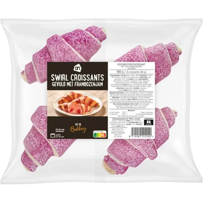 AH Swirl croissant frambozenjam