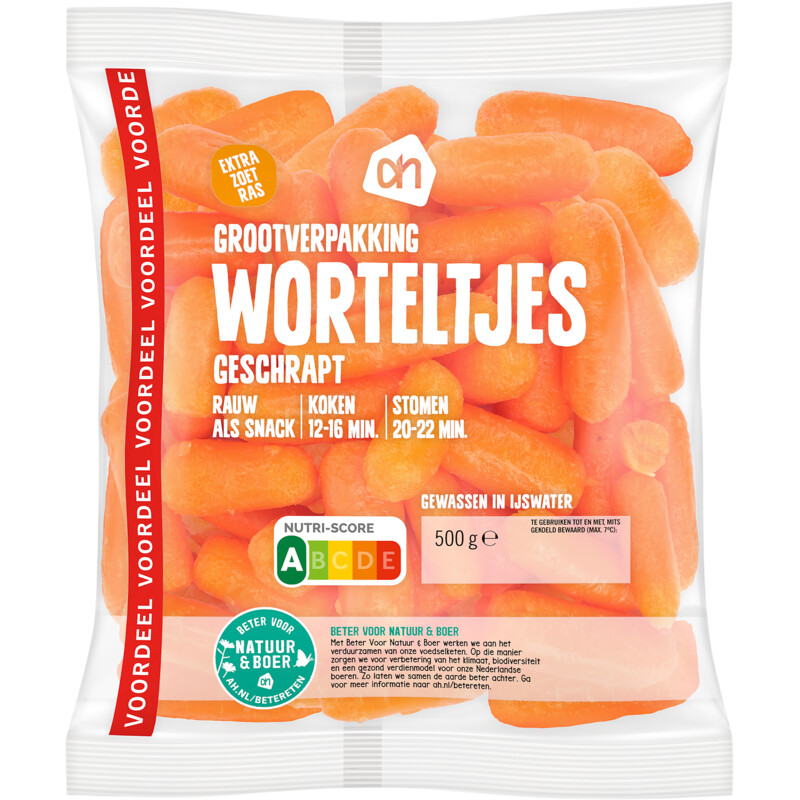 AH Geschrapte worteltjes grootverpakking