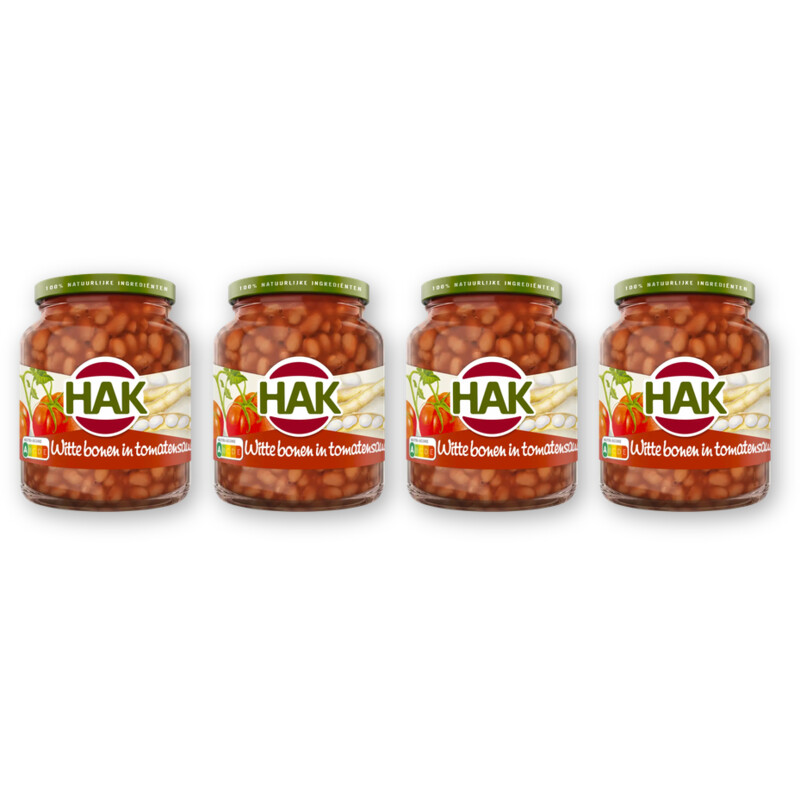 Hak Witte bonen in tomatensaus 4-pack