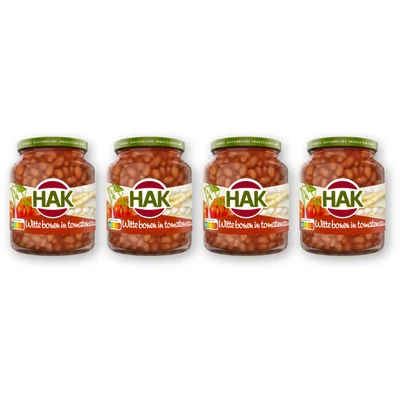 Hak Witte bonen in tomatensaus 4-pack