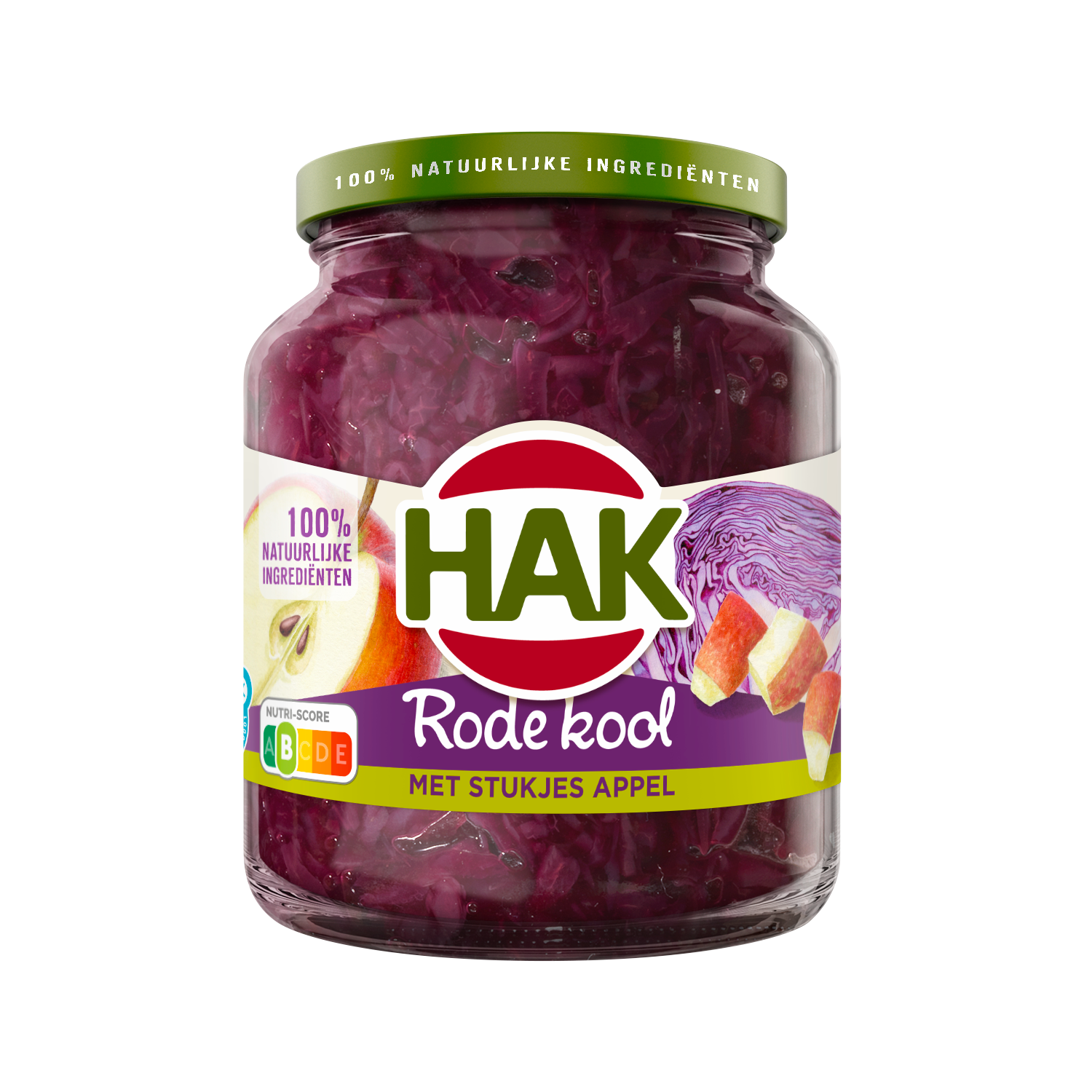Hak Rode kool met stukjes appel