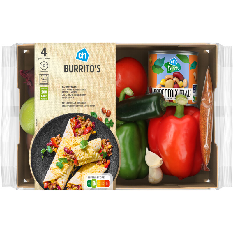 AH Burrito's verspakket