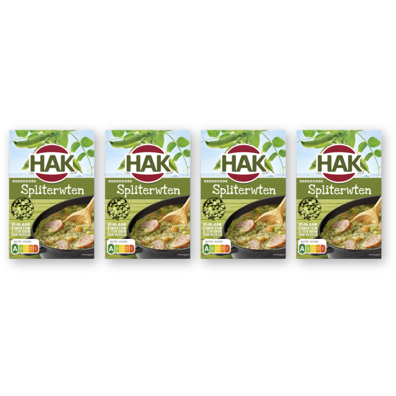Hak Spliterwten gedroogd 4-pack