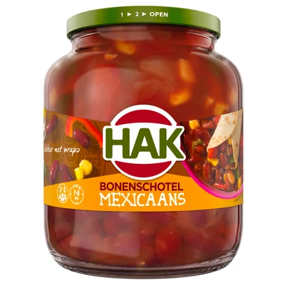 Hak Bonenschotel Mexicaans