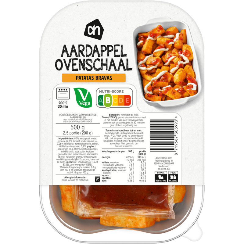 AH Aardappel ovenschaal patatas bravas