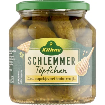 Kühne Zoete augurkjes met honing