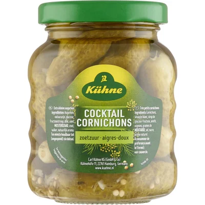 Kühne Cocktail cornichons zoetzuur