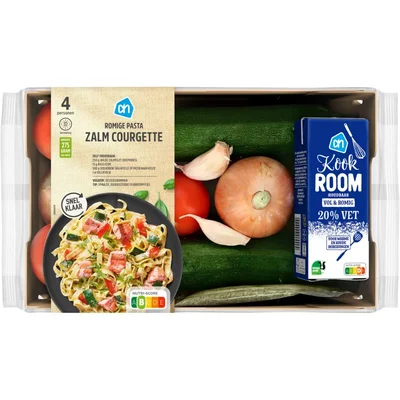 AH Romige pasta zalm courgette verspakket