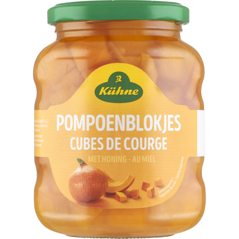 Kühne Pompoenblokjes met honing