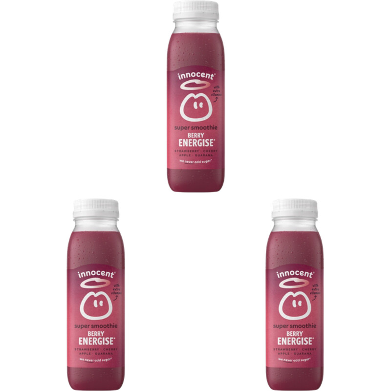 innocent Super smoothie berry energise 3-pack