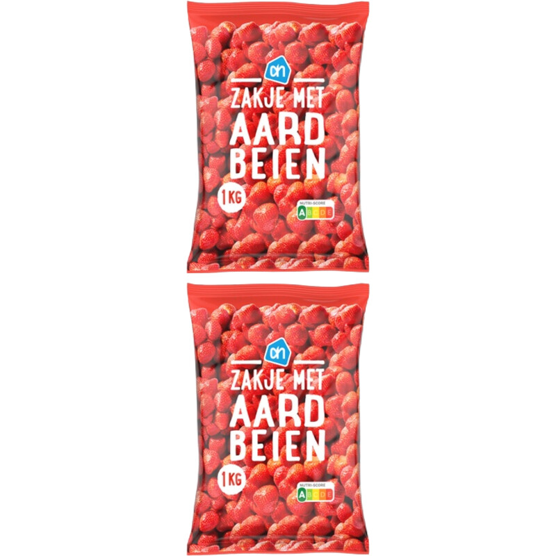 AH Zakje met aardbeien 2-pack