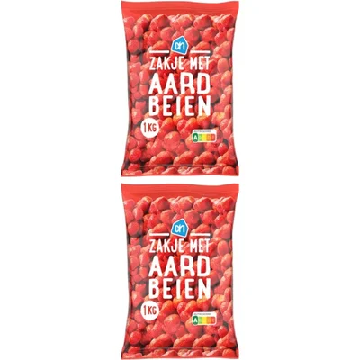 AH Zakje met aardbeien 2-pack