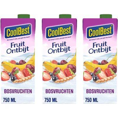 CoolBest Fruitontbijt Bosvruchten 3-pack
