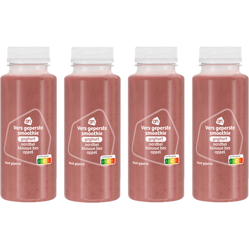 AH Verse smoothie yoghurt aardbei 4-pack