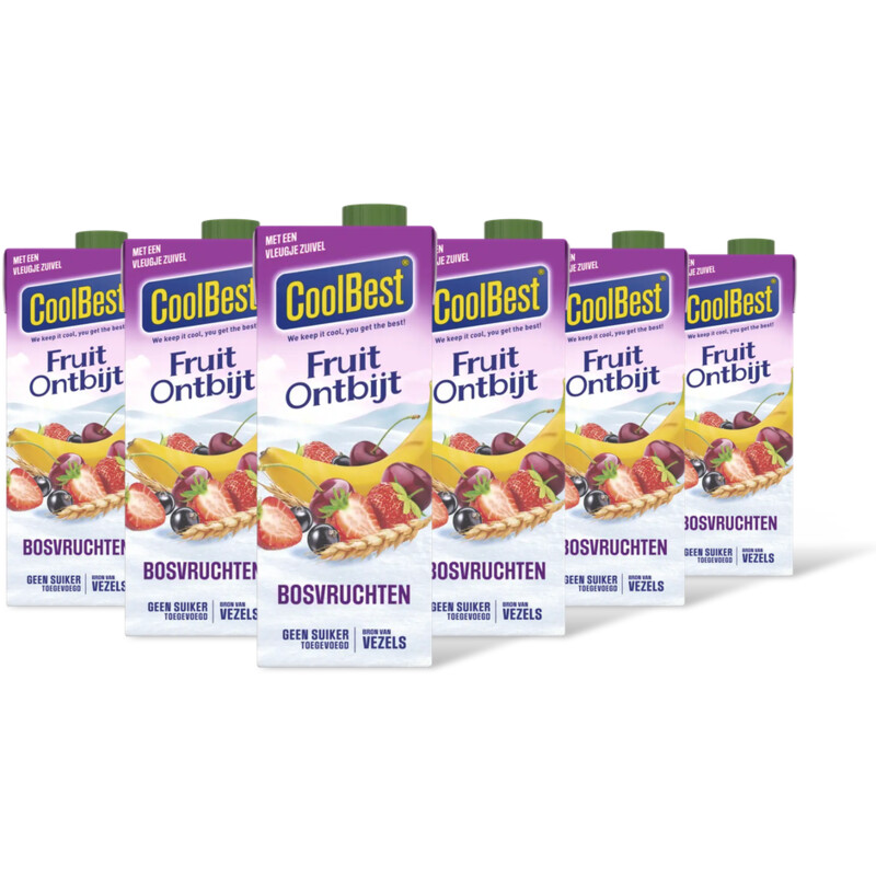 CoolBest Fruit ontbijt bosvruchten 6-pack