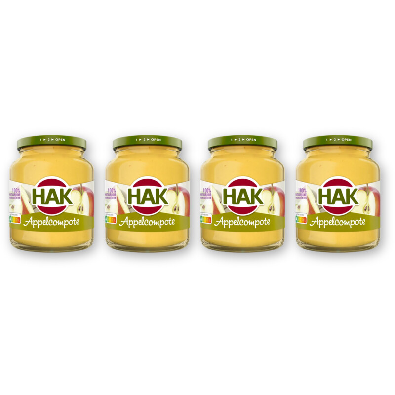 Hak Appelcompote 4-pack