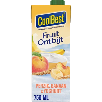 CoolBest Fruit ontbijt perzik, banaan & yoghurt