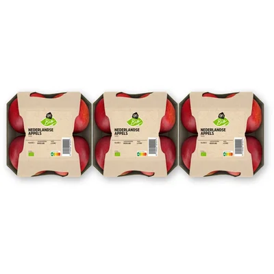 AH Biologisch Nederlandse appels schaal 3-pack
