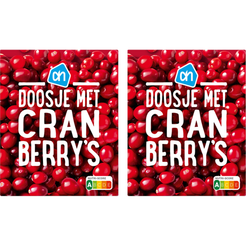 AH Doosje met cranberries 2-pack