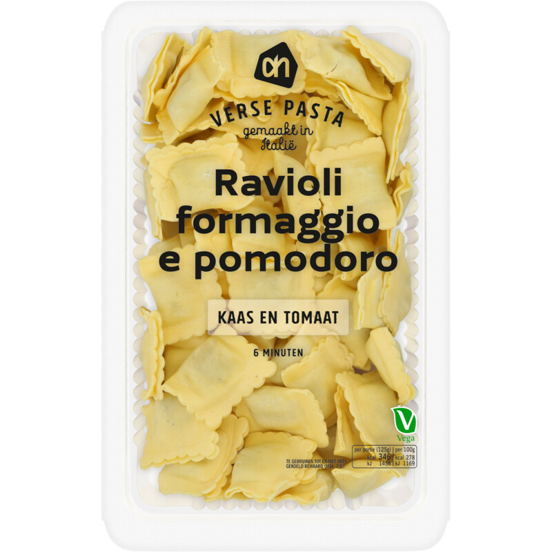 AH Verse ravioli formaggio e pomodoro