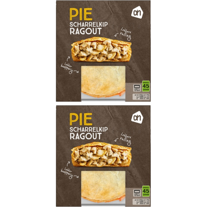 AH Pie scharrelkip ragout 2-pack