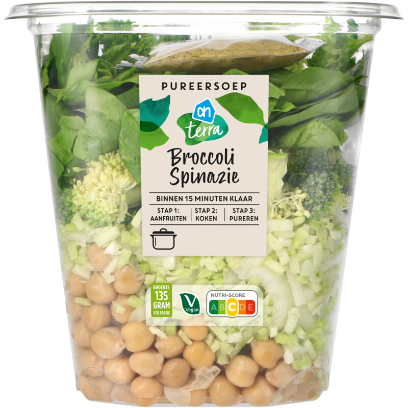 AH Terra Pureersoep broccoli spinazie