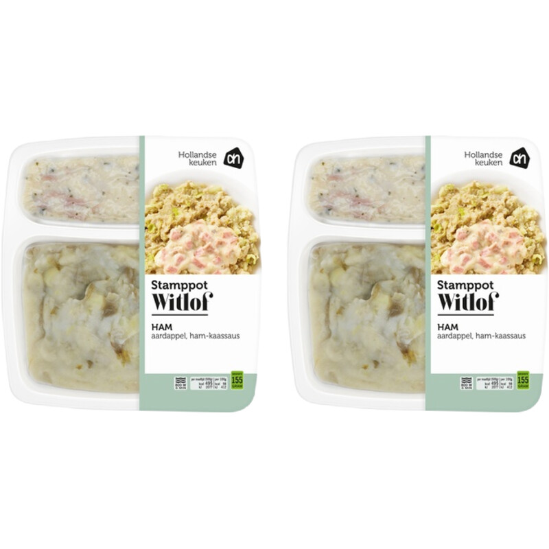 AH Stamppot witlof ham 2-pack