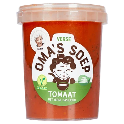 Oma's Tomaat met verse basilicum