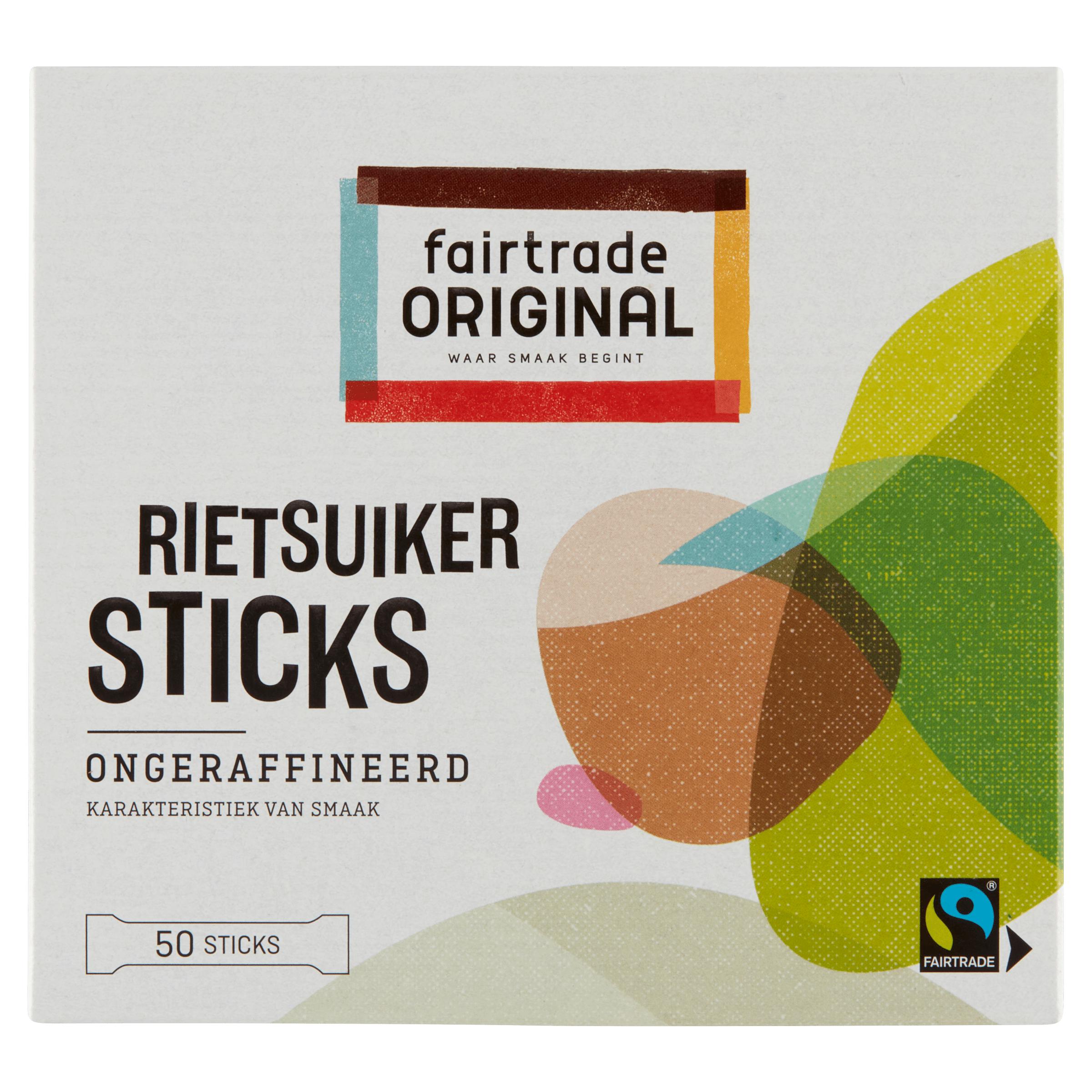 Fairtrade Original Ruwe rietsuiker sticks