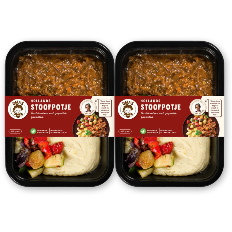 Oma's Hollands stoofpotje suddervlees 2-pack