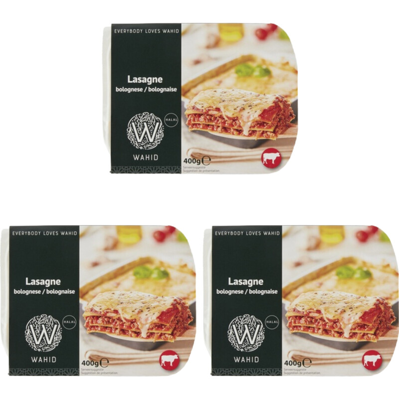 Wahid Lasagne bolognese 3-pack