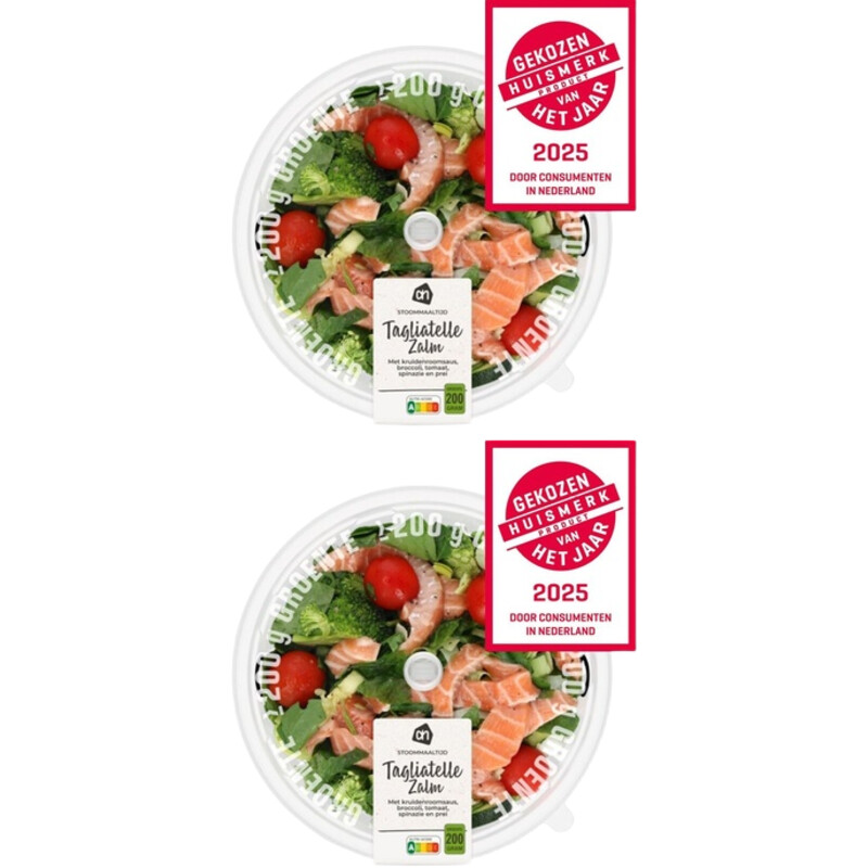 AH Stoommaaltijd zalm roomsaus 2-pack